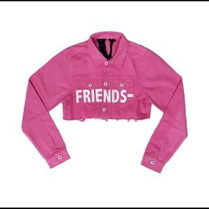 vlone pink jacket